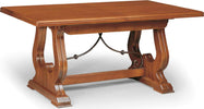 MARSHALL---tavolo-da-pranzo-allungabile-in-legno-massello-100x180/225/270/315/360-con-decoro-in-ferro-Tinta-noce-Milani-Home