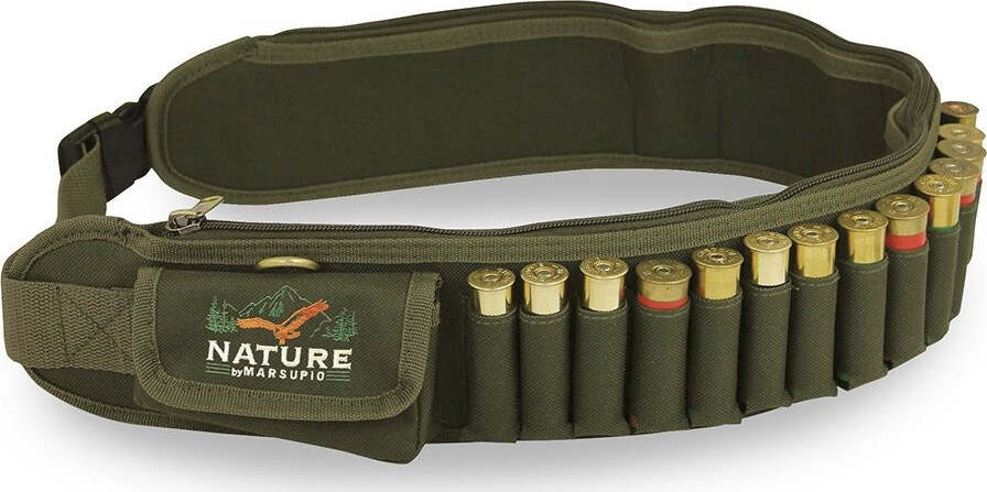 Marsupio-Cartuccera-Calibro-12-e-20,-Verde