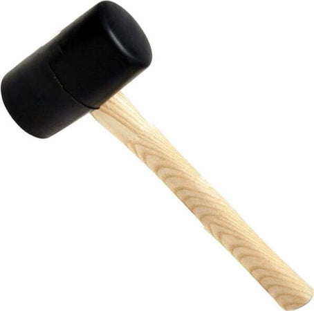 Martello-Mazzuolo-In-Gomma-Da-500g-Con-Manico-In-Legno-Per-Rimuovere-Ammaccatura