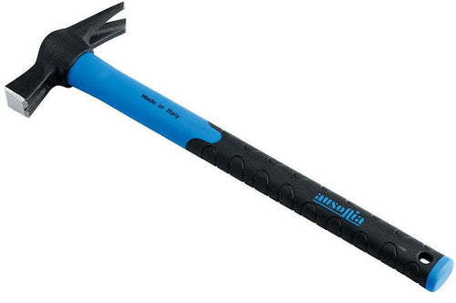 Martello Professionale Made In Italy Da Cantiere Carpentiere Calamitato Tipo Spagna Con Testa Grammi 400 Emanico Fibra 45 Cm Ausonia - 45038