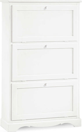 MARY---scarpiera-in-legno-massello-79x30x130-Bianco-Milani-Home
