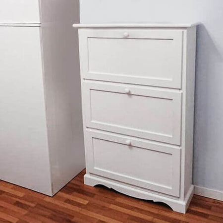 MARY---scarpiera-in-legno-massello-79x30x130-Bianco-Milani-Home