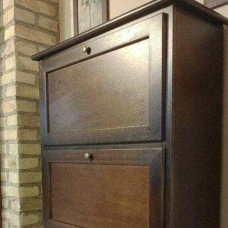 MARY---scarpiera-in-legno-massello-79x30x90-Tinta-noce-Milani-Home