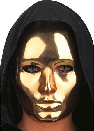 Maschera dorata viso medio metallizzata color oro Giochi e giocattoli/Giochi d'imitazione e accessori di travestimento/Accessori per travestimento/Maschere Kondorama - Martinsicuro, Commerciovirtuoso.it