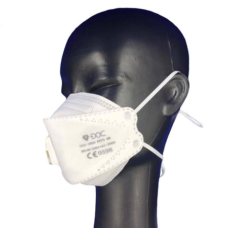 Mascherina FFP3 Pieghevole con Valvola CE 0598 Mascherine DOC FFP3 Pieghevole DPI di III Categoria Certificazione