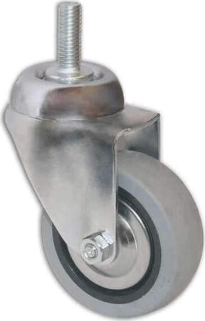MASIDEF---RUOTA-GIREVOLE-CON-PERNO-FILETTATO-10X25MM-Ø80MM---IN-GOMMA-COLORE-GRIGIO