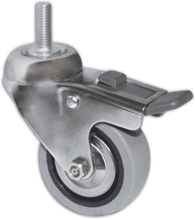 MASIDEF---RUOTA-PIROETTANTE-IN-GOMMA-CON-FRENO-E-PERNO-M10X25-DIAMETRO-60mm