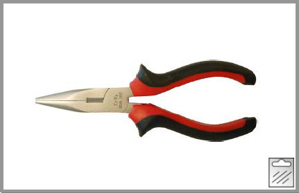 MASIDEF-CONMETALL-PINZA-BECCHI-SEMITONDI-DRITTI-MANICI-IN-BIMATERIALE-ROSSO/NERO-160MM
