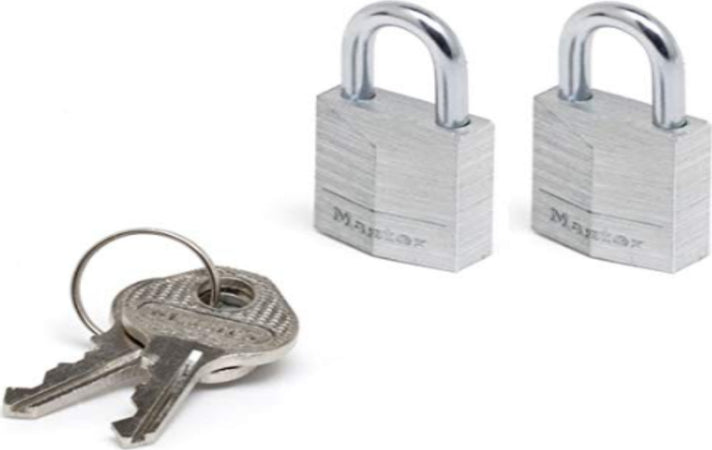 MASTER-LOCK---2-LUCCHETTI-IN-ALLUMINIO-MASSICCIO---ARCO-IN-ACCIAIO---20x11x3-MM