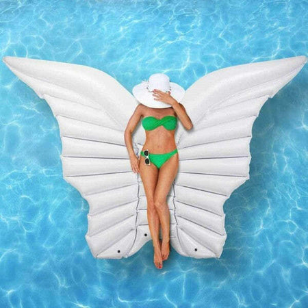 Materassino Isola Gonfiabile Ali Da Angelo Pvc Mare Piscina 200x202cm Bianco Giochi e giocattoli/Sport e giochi all'aperto/Giochi aquatici e piscine per bambini/Canotti e gonfiabili galleggianti Trade Shop italia - Napoli, Commerciovirtuoso.it