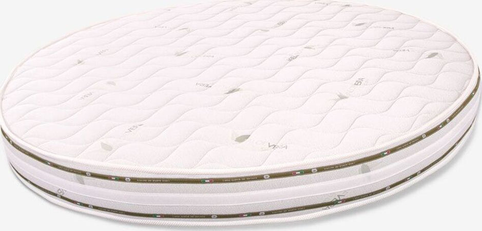 Materasso-rotondo-matrimoniale-in-WaterFoam---alto-20-cm,-tessuto-AloeVera-|-Modello:-Rotondo-H20-MiaSuite