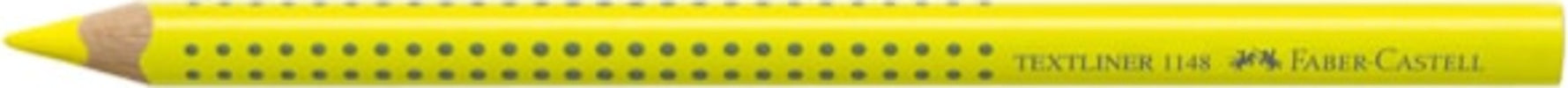 Matita evidenziatore Textliner Dry 1148 Grip Jumbo - diametro mina 5 4mm - giallo - Faber Castell Cancelleria e prodotti per ufficio/Penne matite scrittura e correzione/Matite/Matite colorate Eurocartuccia - Pavullo, Commerciovirtuoso.it