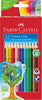 Matite colorate Color Grip - acquerellabili - Faber Castell - scatola 12 pezzi Giochi e giocattoli/Attività creative/Accessori per disegnare e colorare/Pennelli Eurocartuccia - Pavullo, Commerciovirtuoso.it