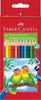 Matite colorate Eco triangolari - diametro mina 3 mm - Faber Castell - astuccio 12 pezzi con temperino Giochi e giocattoli/Attività creative/Accessori per disegnare e colorare/Pennelli Eurocartuccia - Pavullo, Commerciovirtuoso.it