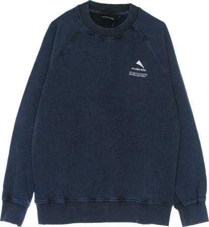 MAUNA-KEA-Felpa-Leggera-Girocollo-Uomo-Raglan-Sweashirt-Petroleum-da-uomo