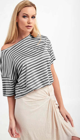Max Mara Maglia Donna A Righe Leisure Maglietta Maniche Corte Girocollo Ampio Maglia T-Shirt Donna Fashion Casual Moda/Donna/Abbigliamento/T-shirt top e bluse/T-shirt You Store - Messina, Commerciovirtuoso.it