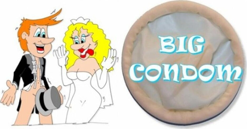 Maxi Condom Sposo Scherzo Regalo Sposo Matrimonio addio al Celibato Salute e cura della persona/Erotismo e contraccezione/Sex toys/Gadget per addio al nubilato e al celibato Kondorama - Martinsicuro, Commerciovirtuoso.it