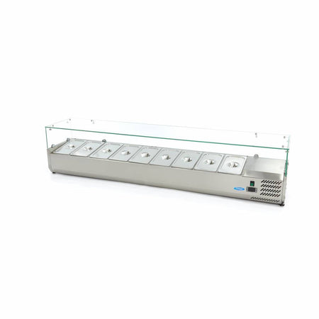 Vetrina Refrigerata Portacondimenti - 200cm - adatto a 9 x 1/3 GN