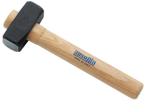 Mazzetta Da Muratore Per Pietra Made In Italy Con Testa Da 1000 Grammi E Manico In Legno Da 28 Cm Ausonia - 45155