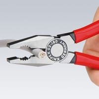 Pinza universale "Knipex" realizzata in acciaio con manici in resina