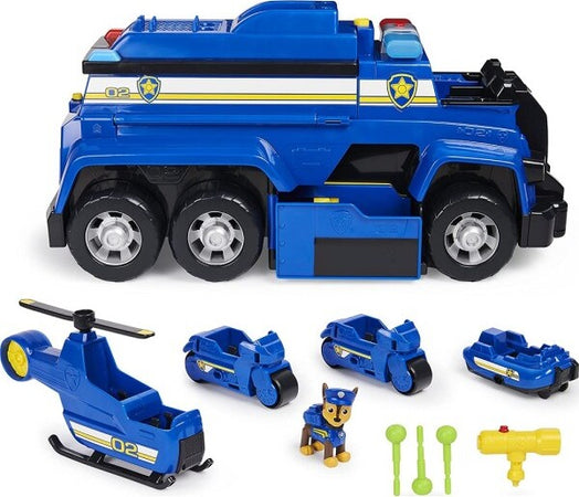 Mega-Camion-Della-Polizia-Paw-Patrol-5-In-1-Di-Chase-Con-Luci-Ed-Effetti-Sonori
