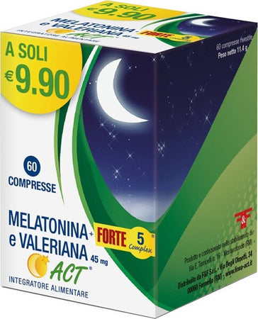 Melatonina-Act-+-forte-5-complex-e-valeriana-act-integratore-alimentare-60-compresse