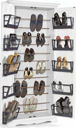 MELODY---scarpiera-in-legno-massello-87x40x192-Bianco-Milani-Home