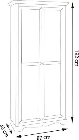 MELODY---scarpiera-in-legno-massello-87x40x192-Bianco-Milani-Home