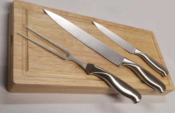 MENG---SET-TAGLIERE-IN-LEGNO-APRIBILE-CON-2-COLTELLI-PER-CARNE-E-UN-FORCHETTONE-PER-ARROSTI---IN-ACCIAIO-INOSSIDABILE