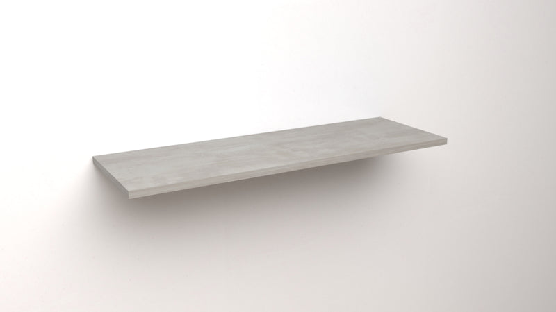 Mensola da Muro da appoggio 90×30 cm in Legno nobilitato spessore 1,8 cm in colore cemento