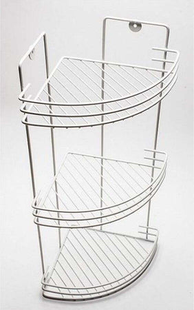 Mensola-Da-Bagno-Angolare-A-3-Livelli-Ripiani-Metallo-Bianca-59x22x22cm