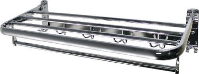 Mensola-Portasciugamani-Doppio-Ripiano-Richiudibile-Con-Ganci-Accappatoio-52819