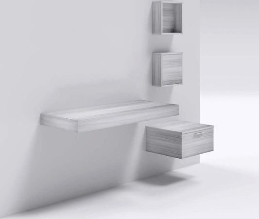 Mensolone in laminato sospeso per lavabi cassettiera pensili Olmo Chiaro Casa e cucina/Bagno/Mobili da bagno/Mobiletti con lavabo Ogomondo - Martina Franca, Commerciovirtuoso.it