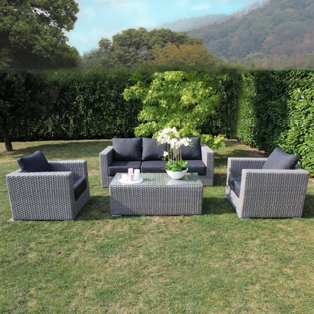 MERULA---salotto-da-giardino-completo-di-cuscini-intreccio-in-rattan-sintetico-Grigio-scuro-Milani-Home