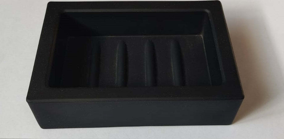 METAFORM---PORTA-SAPONETTA-IN-VETRO-OPACO---COLORE-NERO
