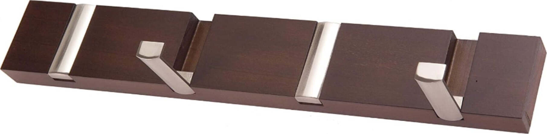 METALDECOR---APPENDIABITI-DA-4-POSTI-IN-LEGNO-SCURO---GANCI-CROMATI-400x75x30MM