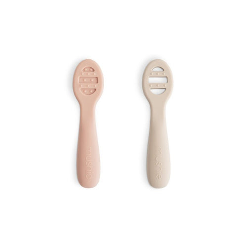 Set 2 Cucchiai Prima Pappa Mushie Solid Silicone
