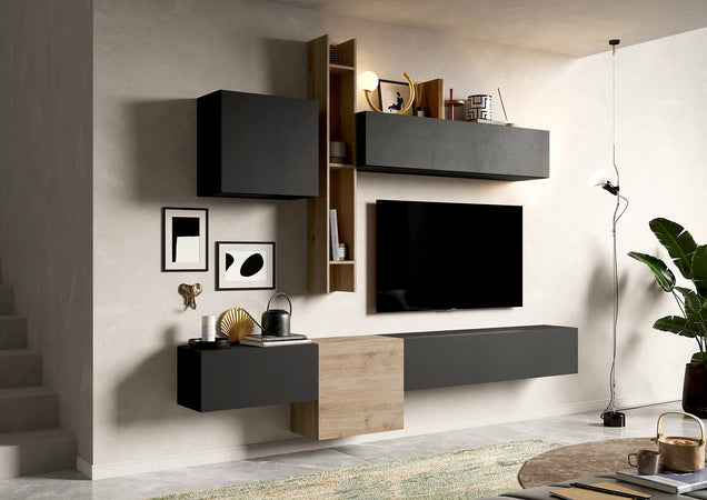 MIA---parete-attrezzata-moderna-Antracite-Milani-Home