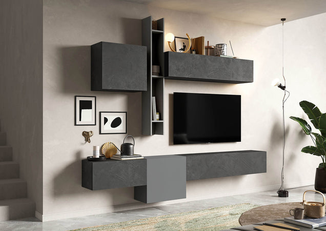 MIA---parete-attrezzata-moderna-Antracite-Milani-Home