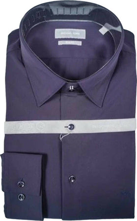 Michael-Kors-Camicia-Uomo-Blu-Collo-Italiano-Manica-Lunga-Performance-Stretch-Slim-Fit-Md0-Md91399
