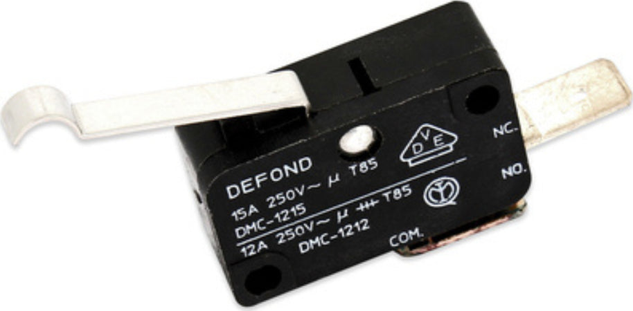 Micro Interruttore Micro Pulsante Con Leva Curva Defond DMC-1215 2 FASTON 15 AMP Fai da te/Materiale elettrico/Interruttori e dimmer/Interruttori da cavo Rossi Ricambi - Venetico Marina, Commerciovirtuoso.it