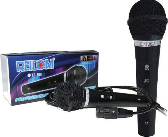 Microfono-Dinamico-Unidirezionale-Con-Cavo-Mono-2mt-Karaoke-Stereo-Lb-108