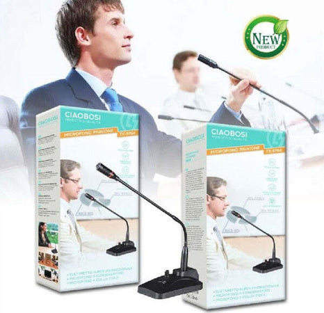 Microfono-Professionale-Per-Conferenze-Riunione-Tavolo-Meeting-Scrivania-Tx-9764