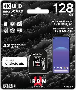 microSD-IRDM-by-GOODRAM-128GB-UHS-I-U3-A2-+-adapter
