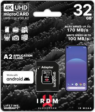 microSD-IRDM-by-GOODRAM-32GB-UHS-I-U3-A2-+-adapter