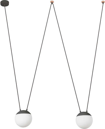 MINE PC SPACE 2L Sospensione grigia Illuminazione/Illuminazione per interni/Lampadari lampade a sospensione e plafoniere/Lampade a sospensione Led Mall Home - Napoli, Commerciovirtuoso.it