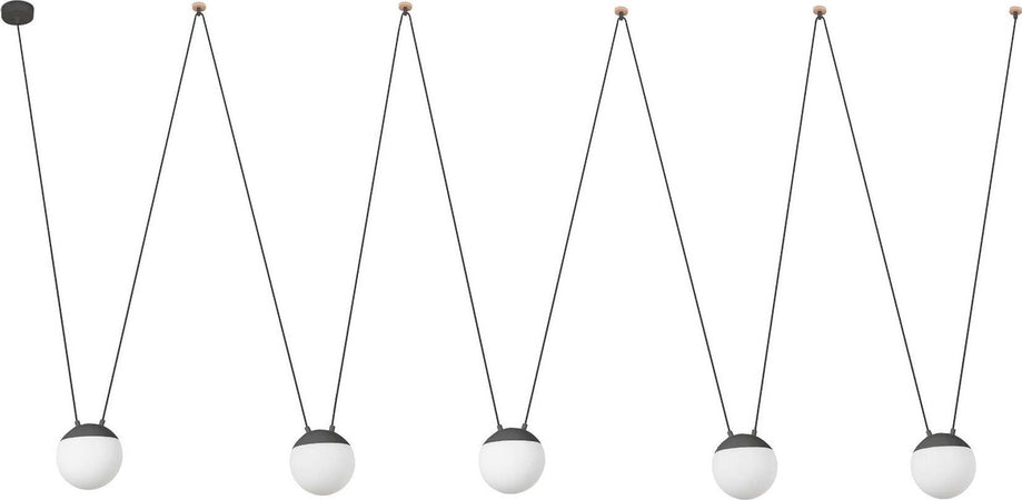MINE PC SPACE 5L Sospensione grigio scuro Illuminazione/Illuminazione per interni/Lampadari lampade a sospensione e plafoniere/Lampade a sospensione Led Mall Home - Napoli, Commerciovirtuoso.it