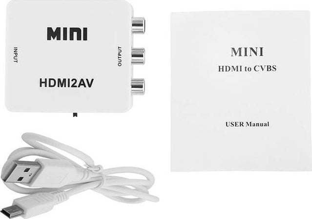 MINI ADATTATORE VIDEO DIGITALE HDMI A AV RCA CONVERTITORE DIGITALE ANALOGICO Elettronica/Home Cinema TV e video/Accessori/Cavi/Cavi HDMI Trade Shop italia - Napoli, Commerciovirtuoso.it