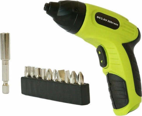 Mini-Avvitatore-Trapano-13-Pezzi-Cordeless-3,6-Volt-200rpm-Ricaricabile-10-Punte