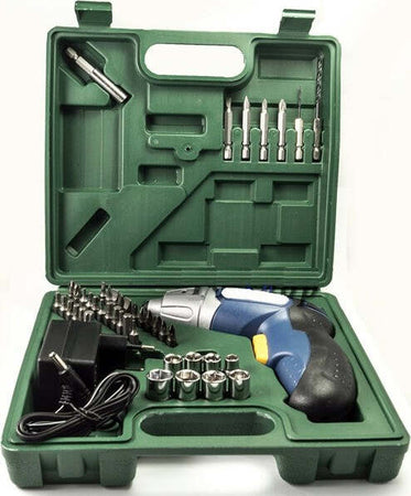 Mini-Avvitatore-Trapano-45-Pezzi-Cordeless-4.8volt-180rpm-Ricaricabile-Punte